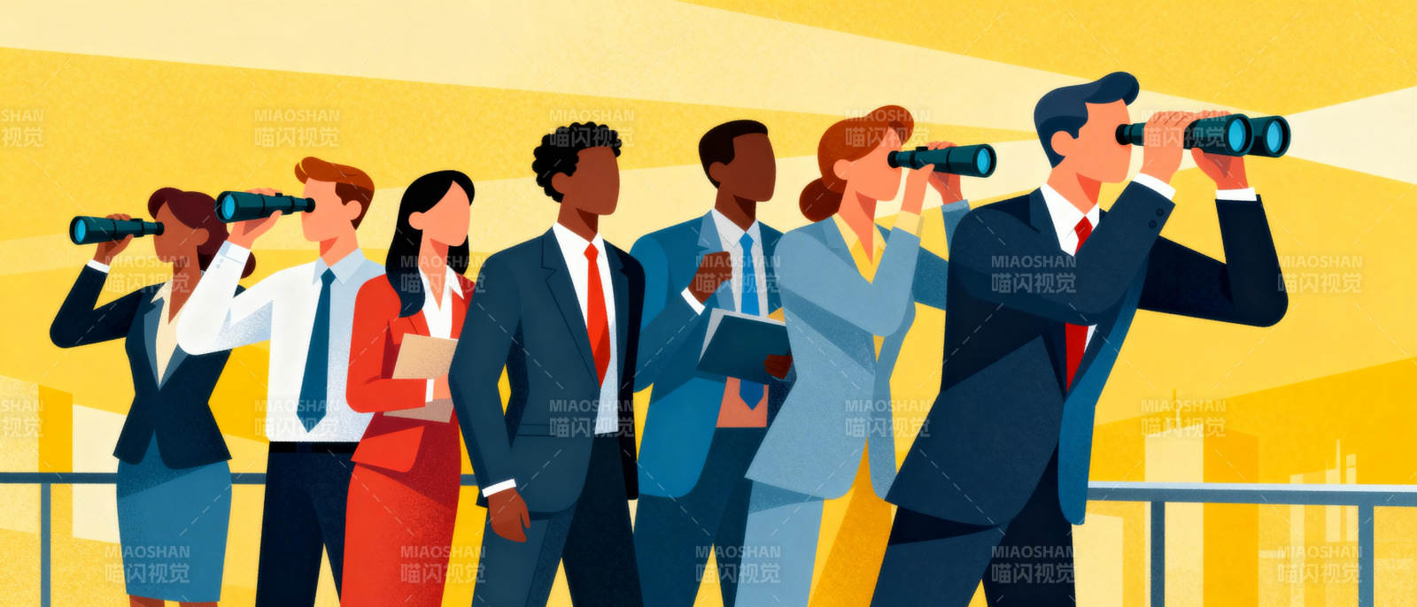 团队展望未来图片