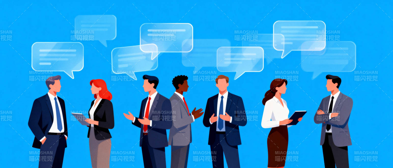 商务交流场景图片