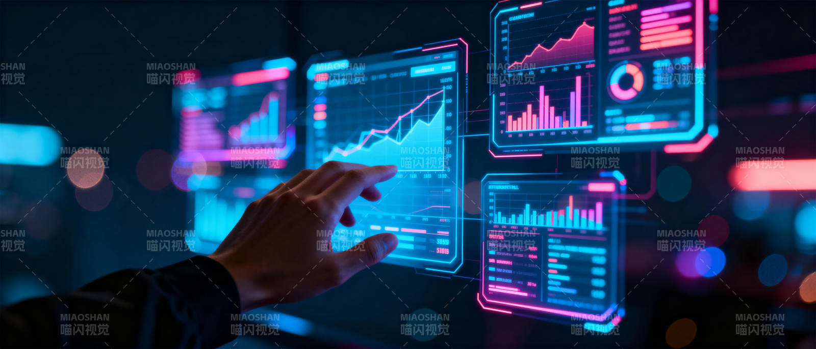 未来科技数据交互图片