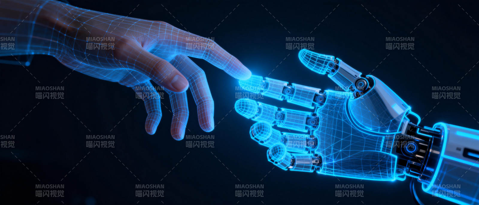 人机触碰未来图片