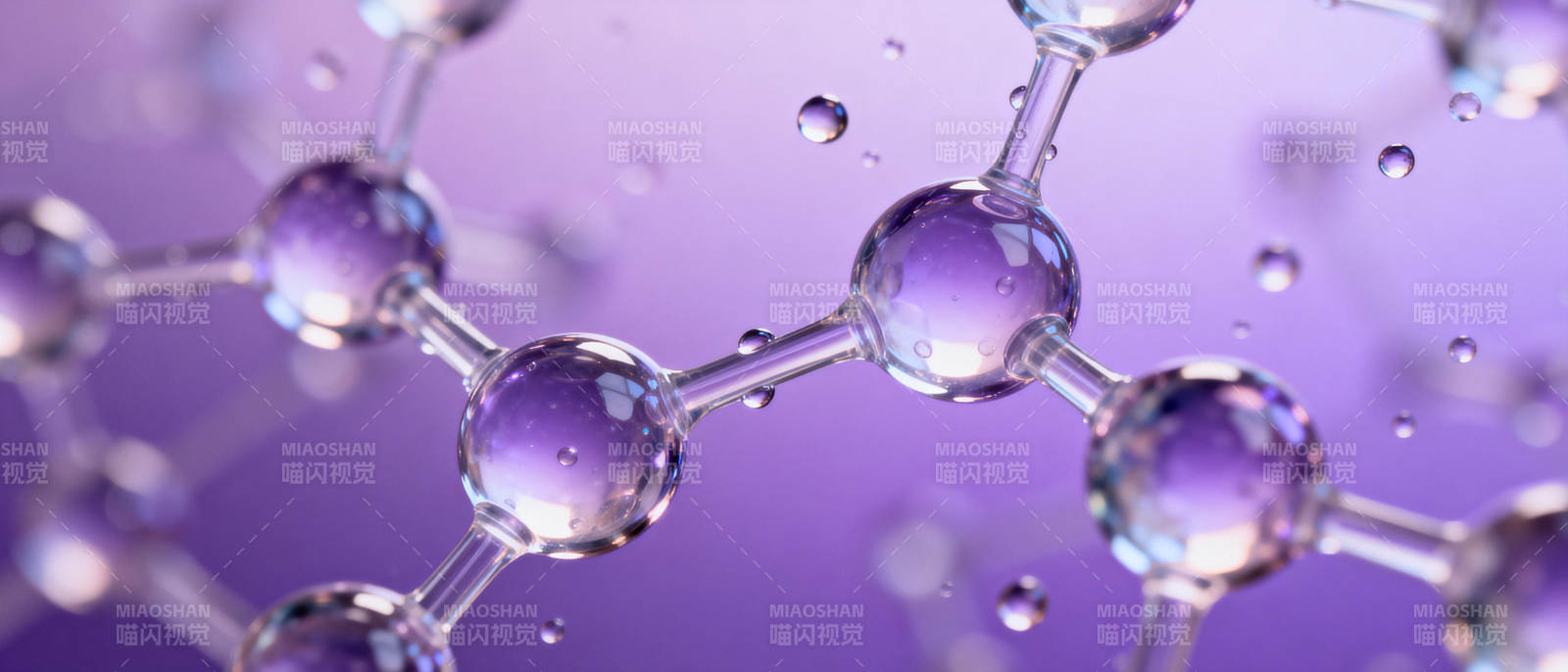 分子结构特写图片