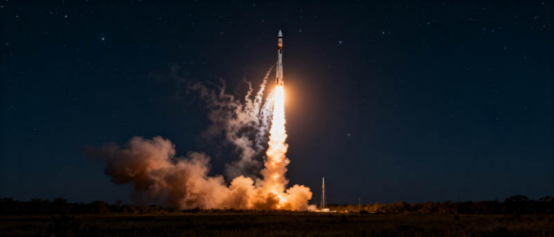 火箭升空瞬间图片