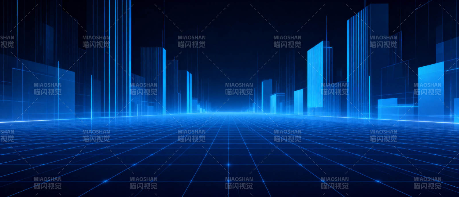 未来城市夜景图片