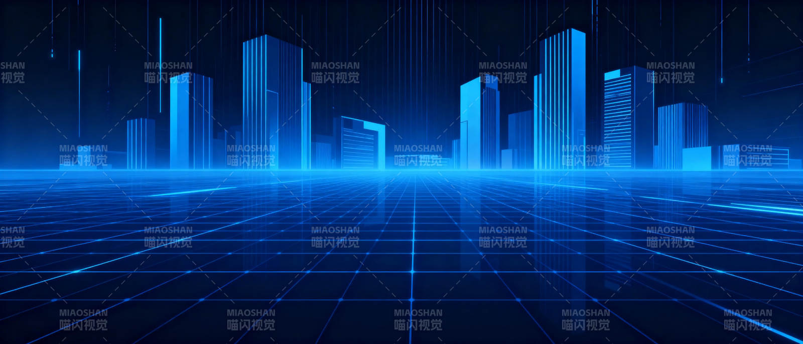 未来城市夜景图片