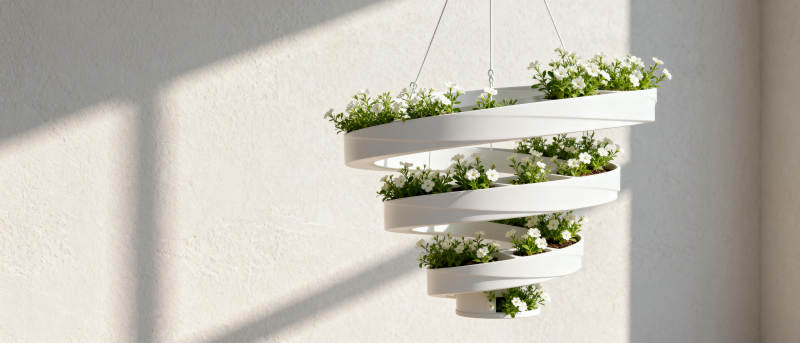 悬挂绿植环形装饰图片