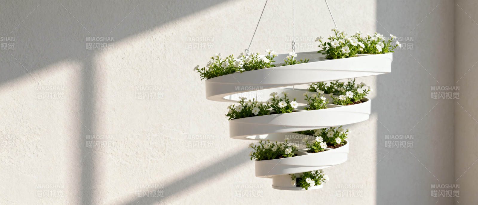 悬挂绿植环形装饰图片