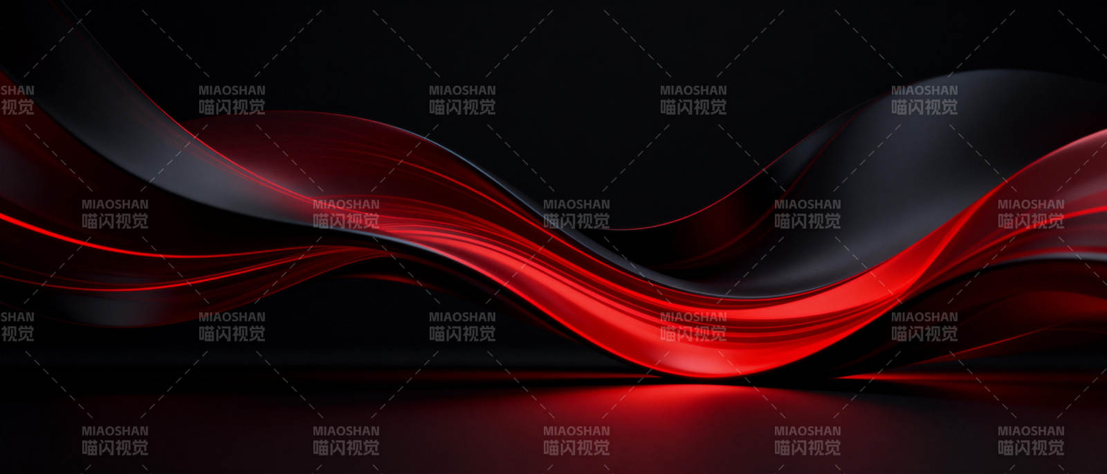 红黑流光波纹图片