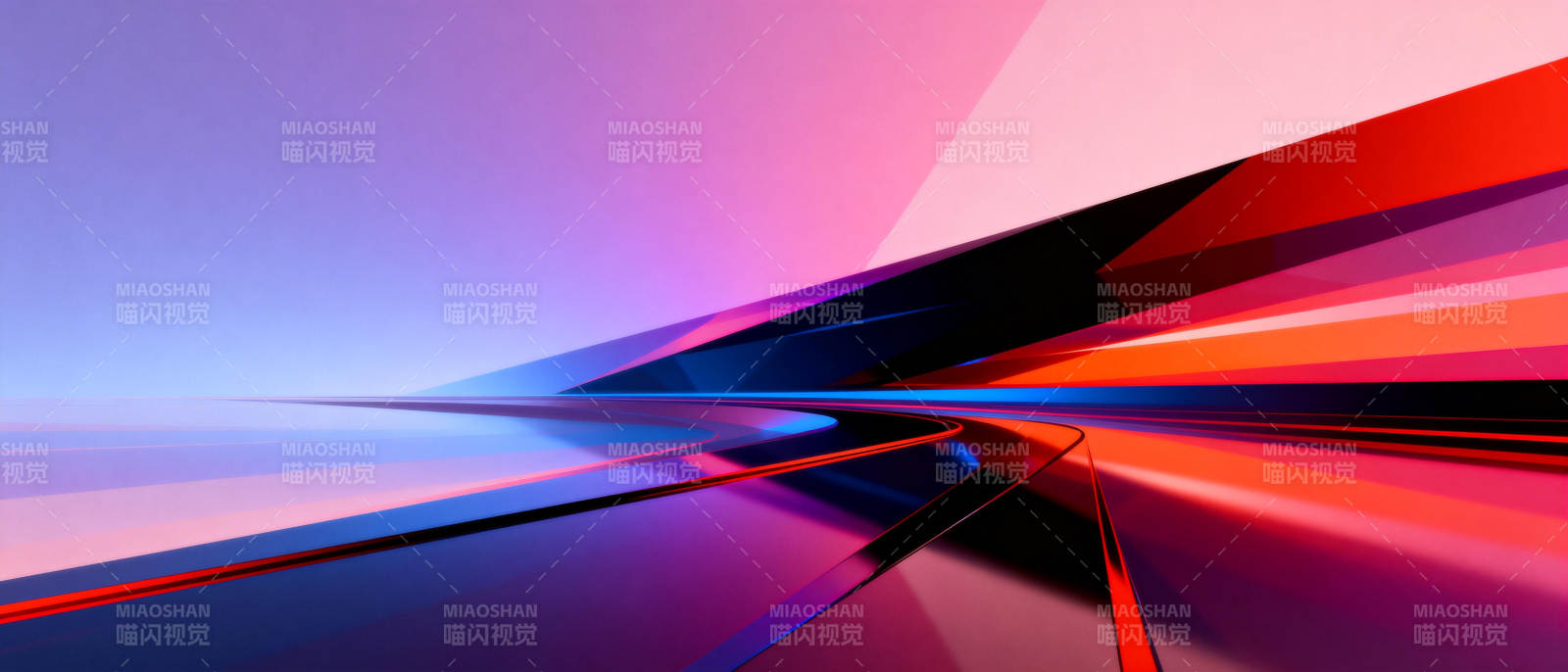 炫彩几何空间图片