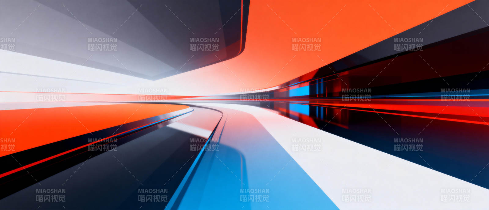 光影交错的未来通道图片