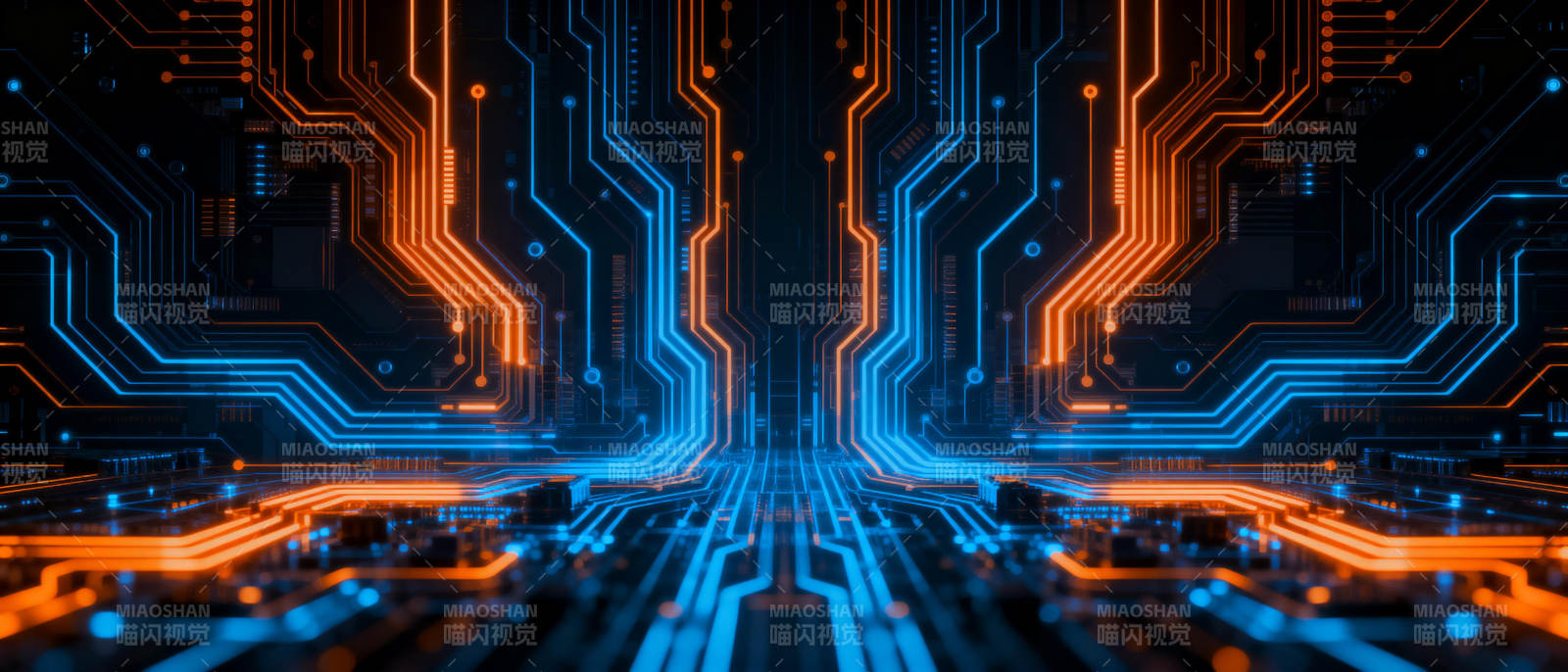 科技电路光影图片