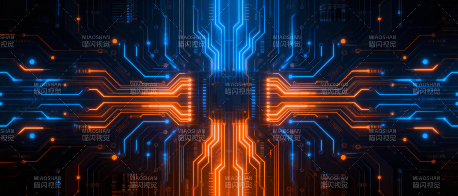 科技电路光影图片