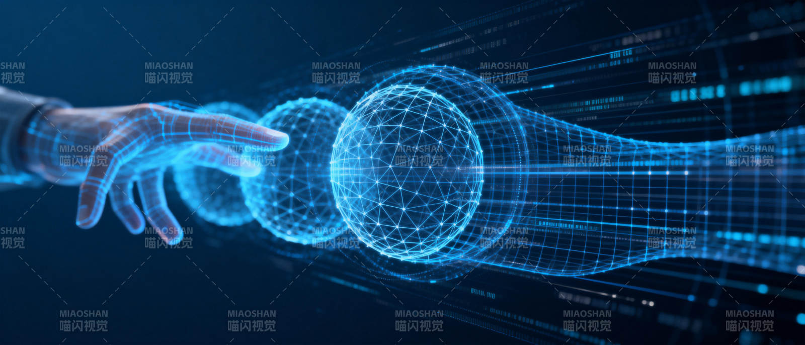 未来科技触碰瞬间图片