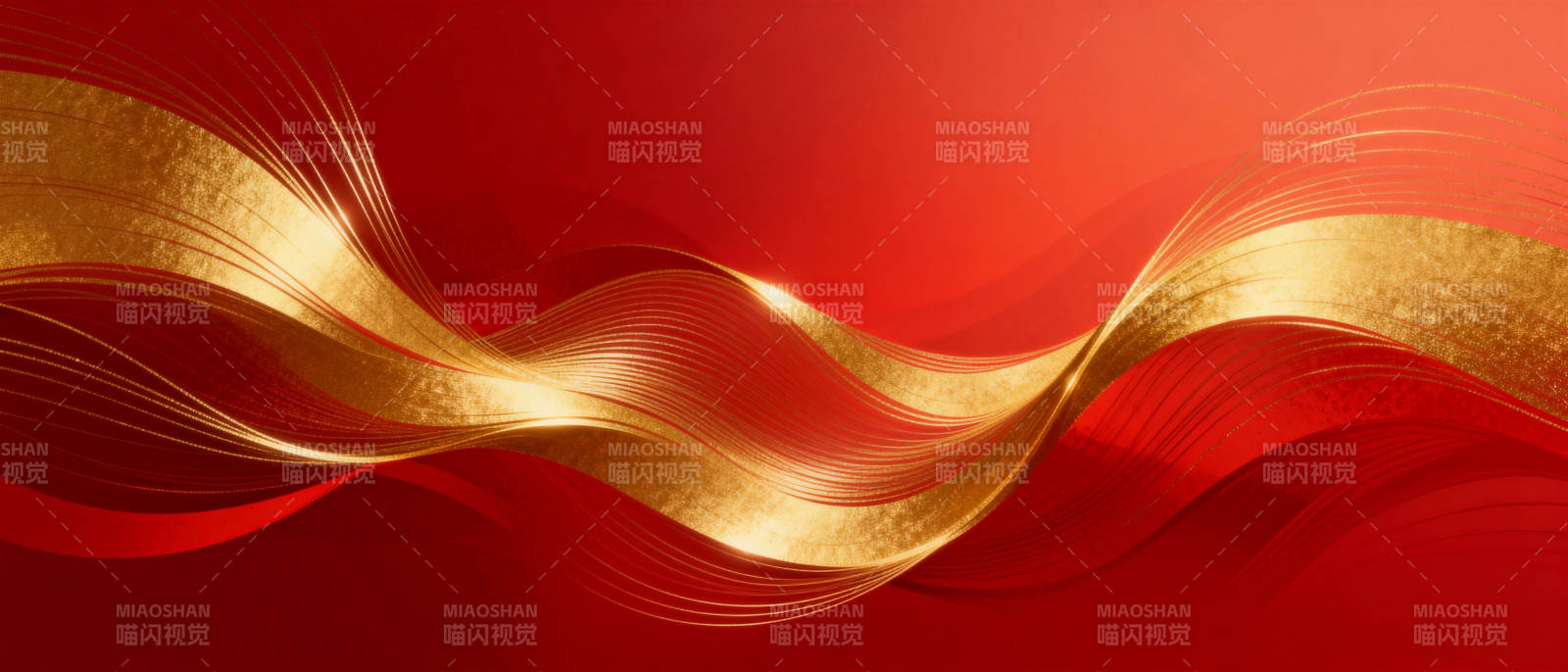 红金波浪纹图片