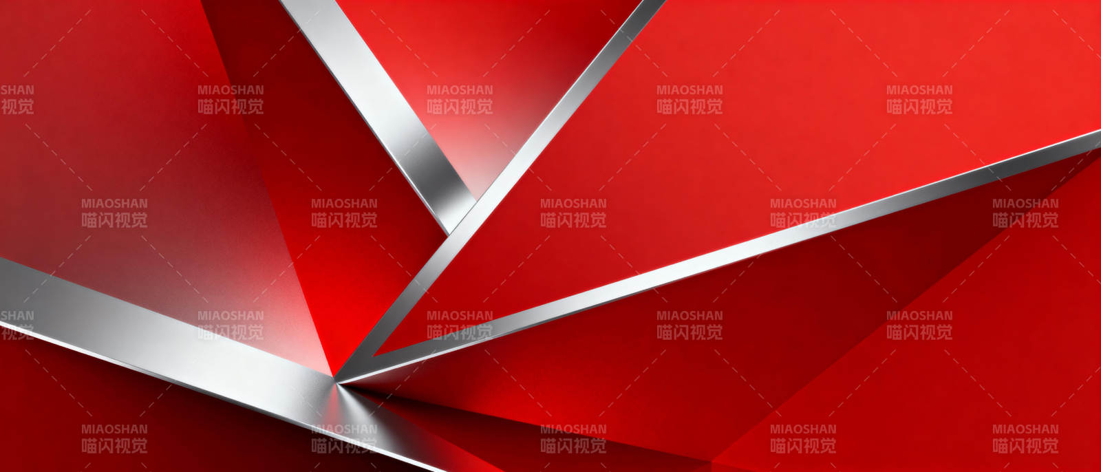 红银几何抽象艺术图片