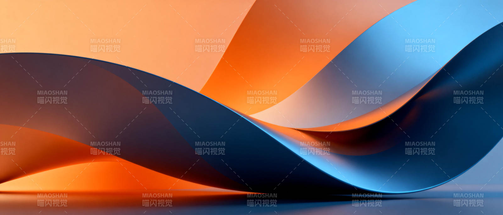 流光溢彩的波浪图片