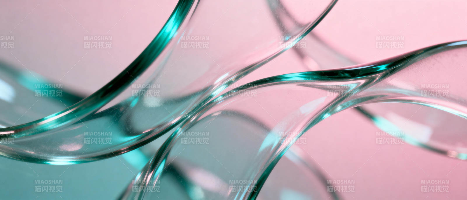 玻璃丝带艺术图片