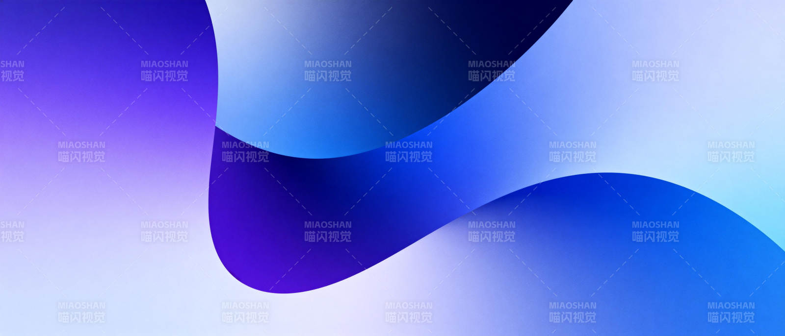 蓝紫渐变波浪图片