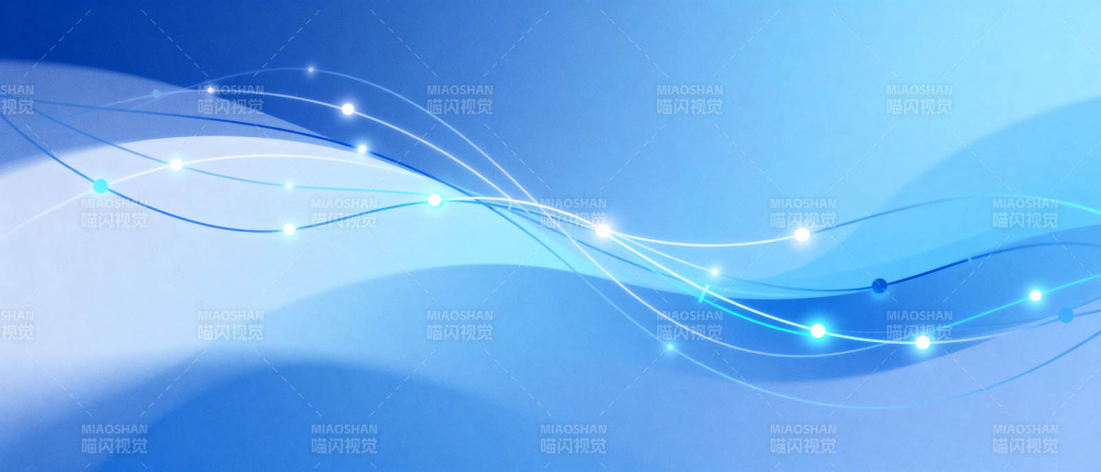 蓝光流动线条图片