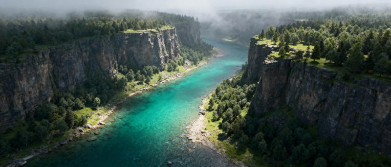 碧水峡谷风光图片