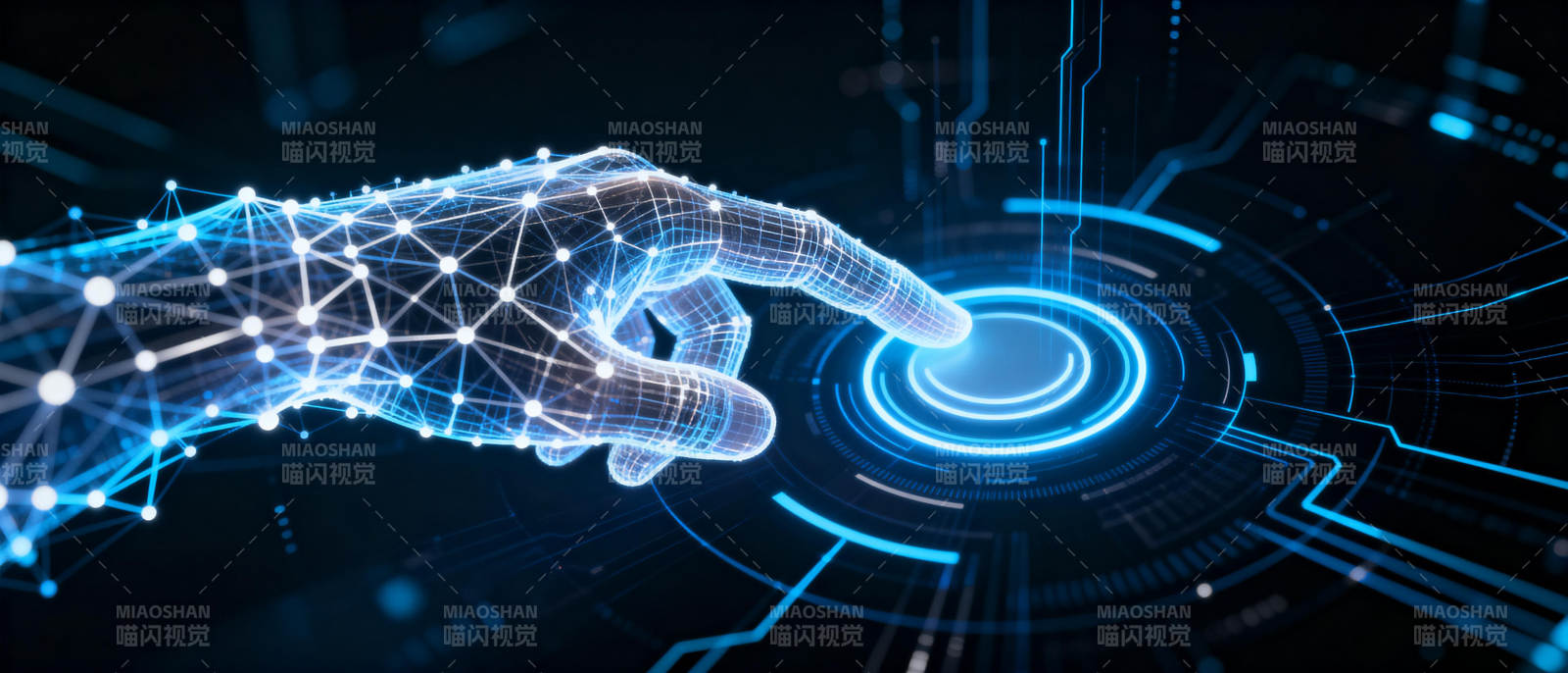 科技之手触碰未来图片