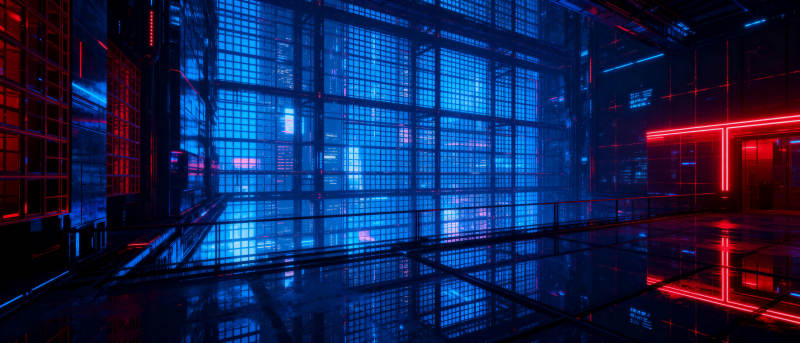 霓虹科技走廊图片