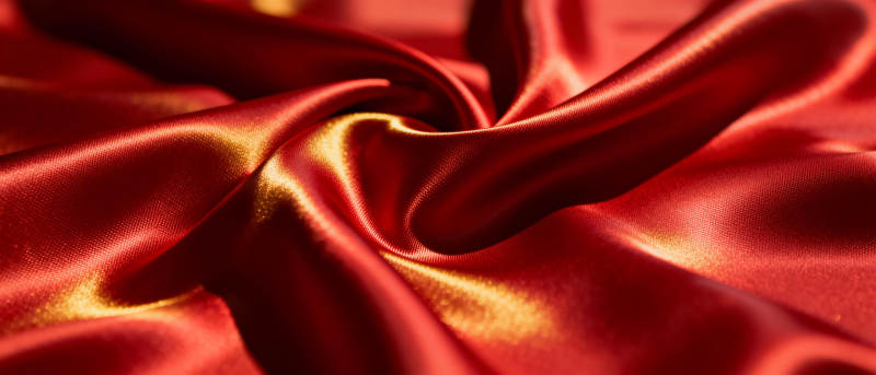 红色丝缎的光泽图片