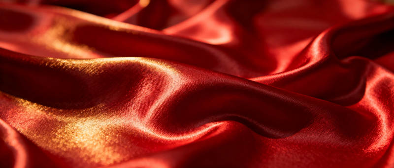 红绸柔光图片