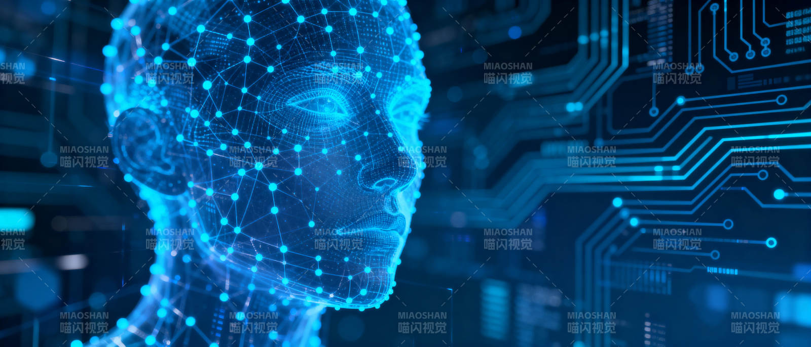 科技人脸未来图片