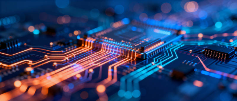 芯片电路光影图片