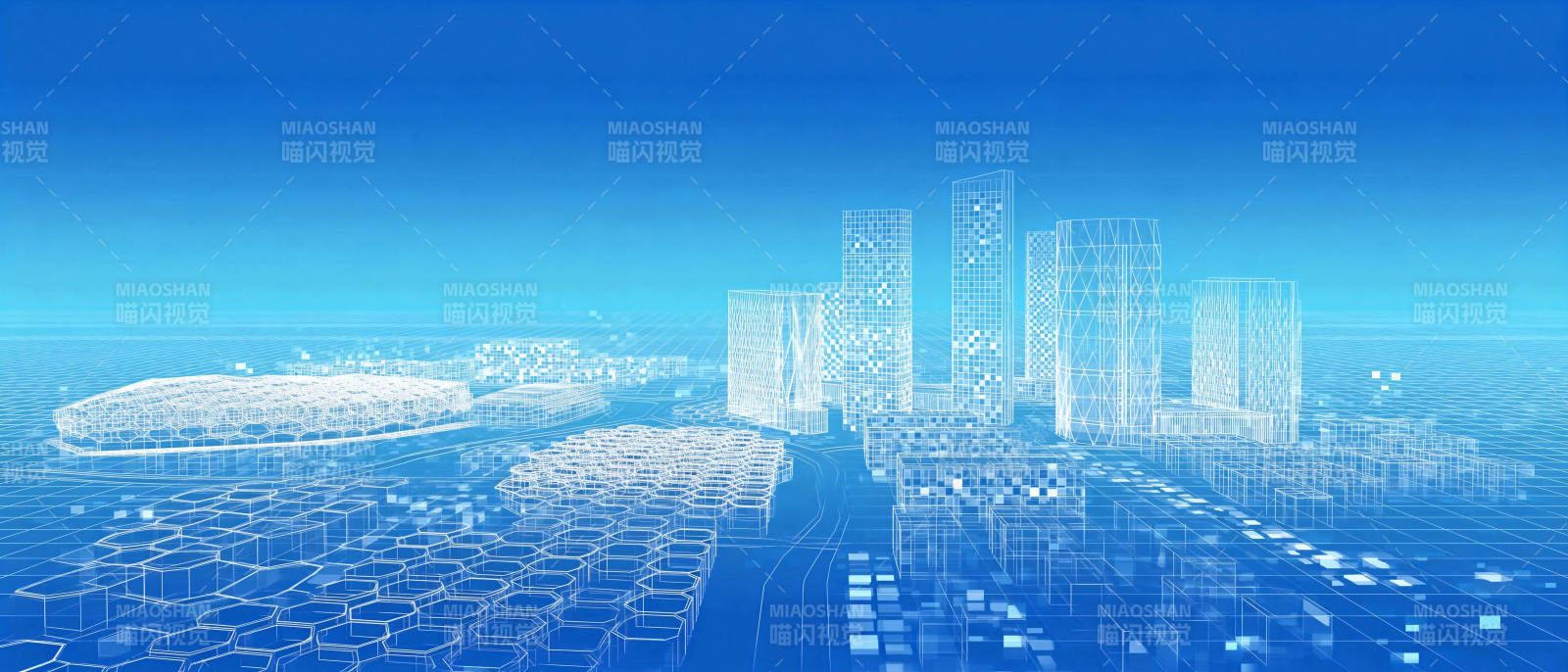 未来城市全景图图片