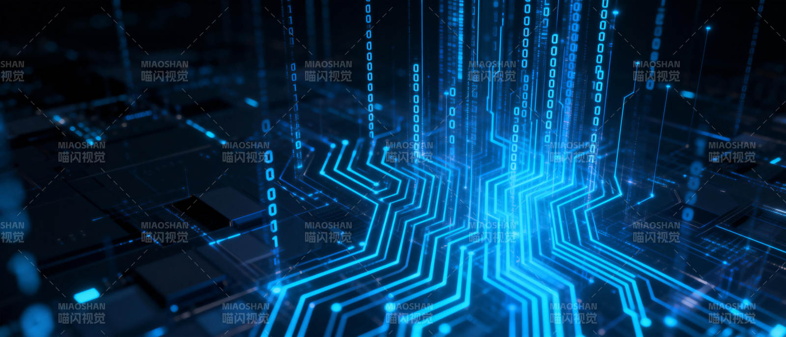 科技电路蓝光流图片