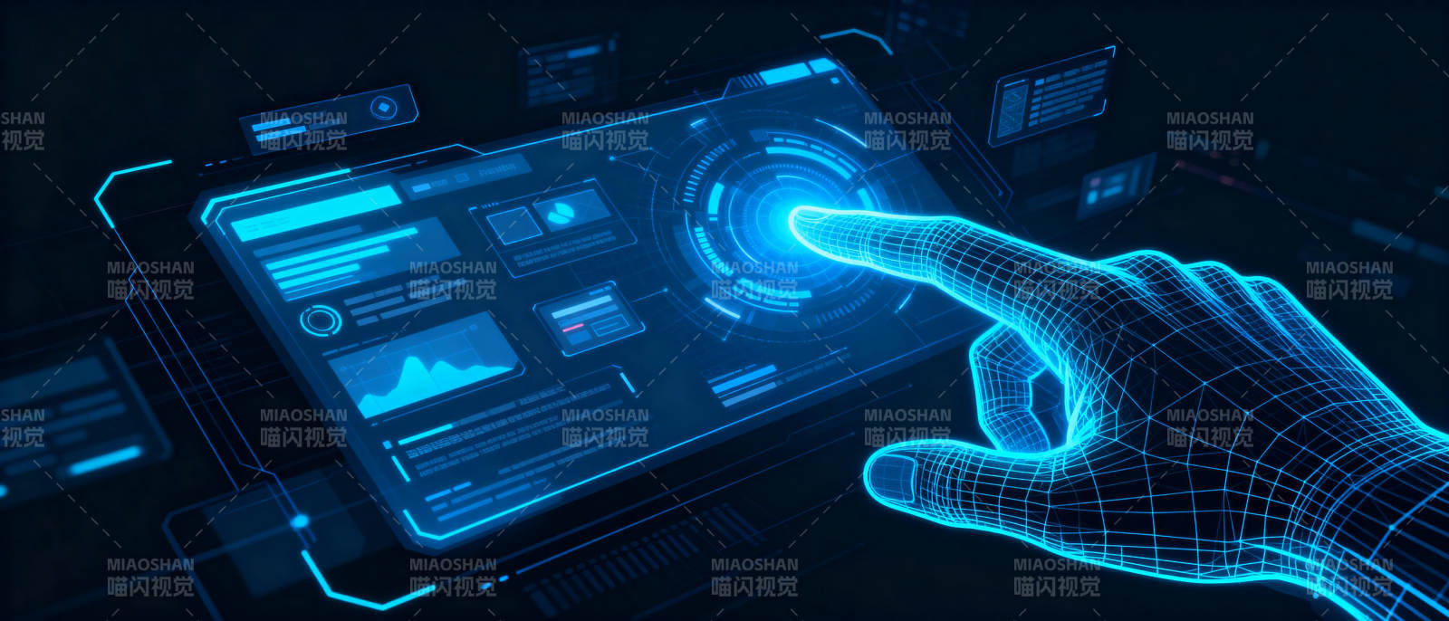 未来科技触控界面图片