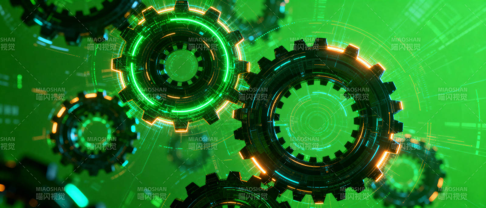 科技齿轮转动图片