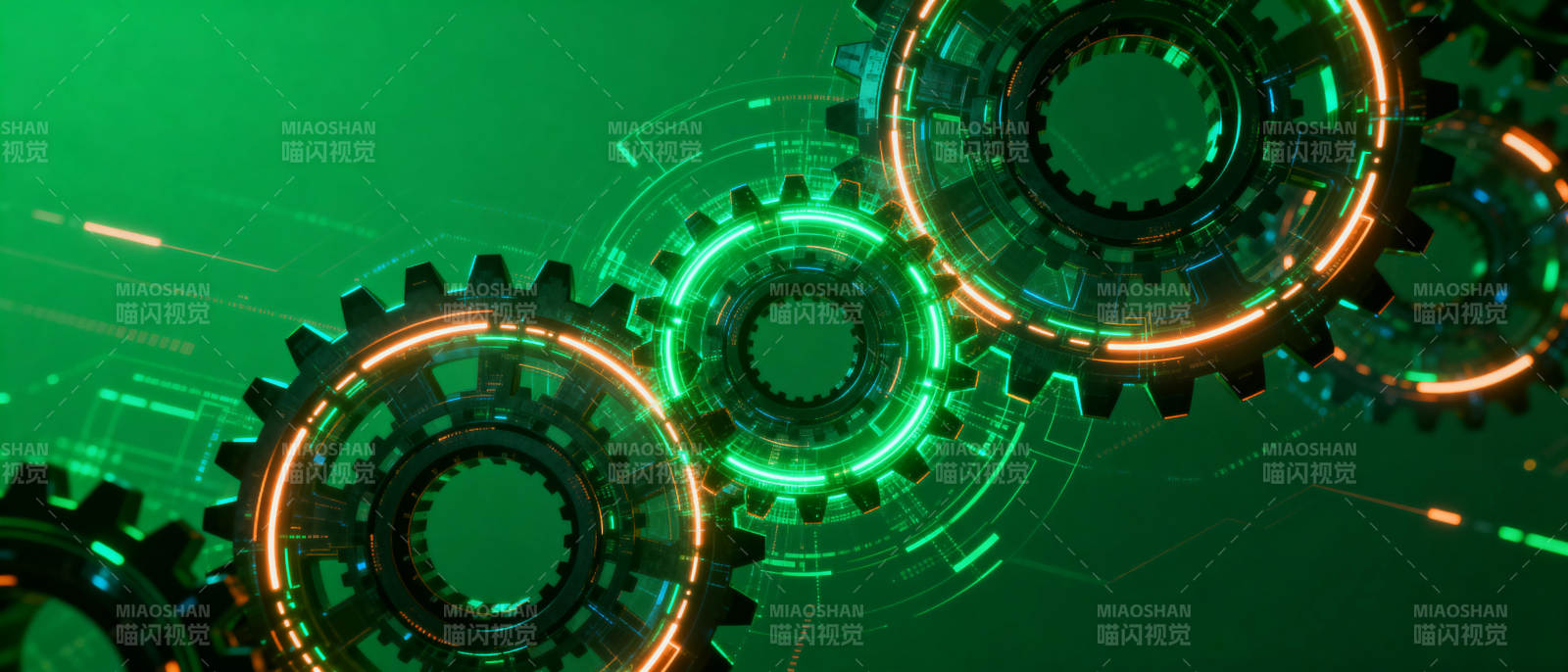 科技齿轮运转图片