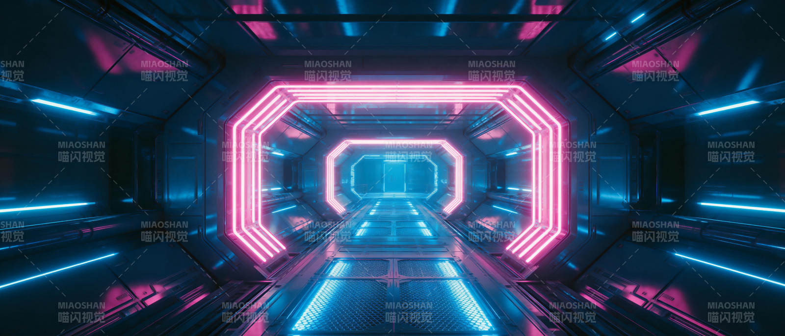 霓虹科技隧道图片