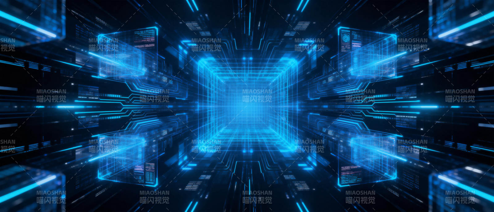 未来科技隧道图片