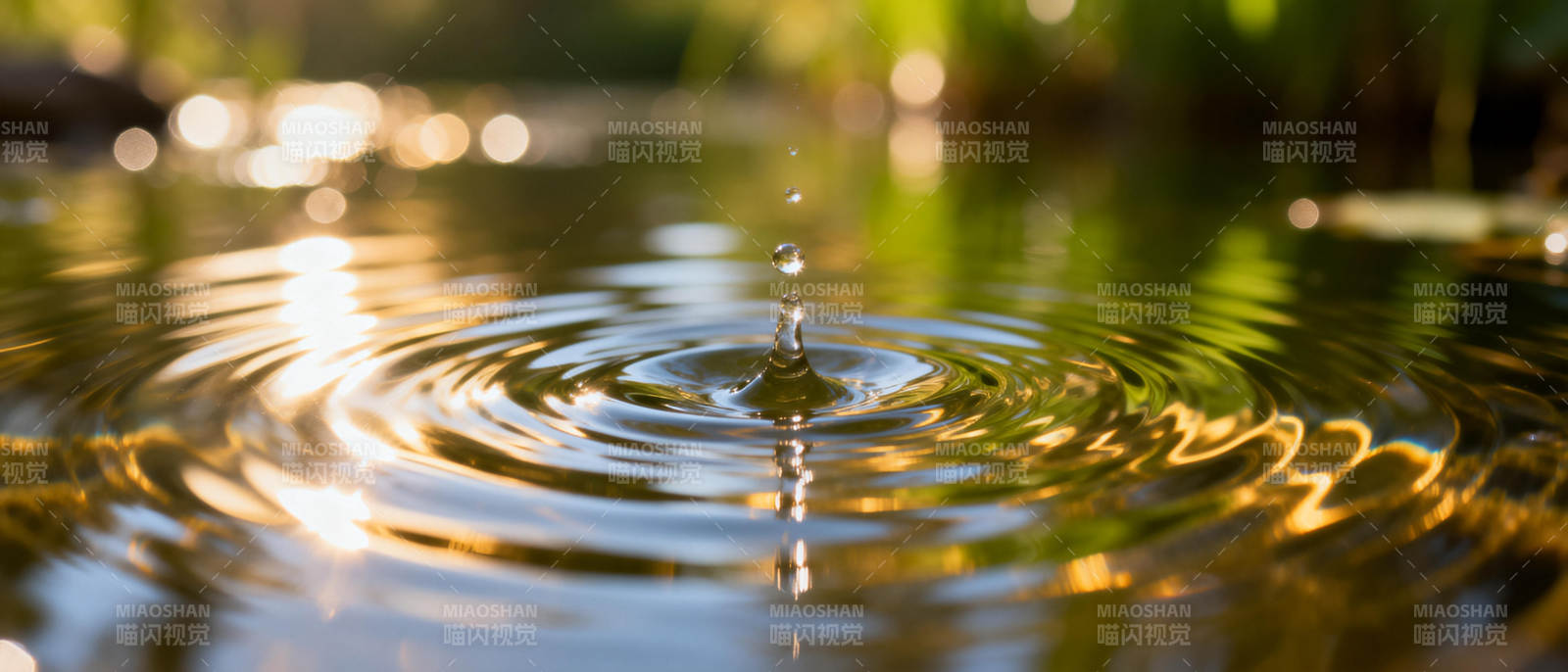 水滴涟漪图片