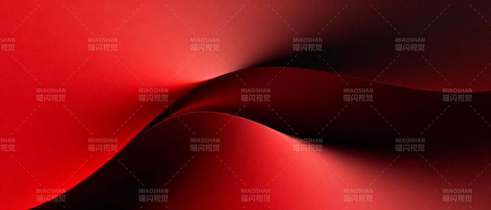 红色波浪艺术图片