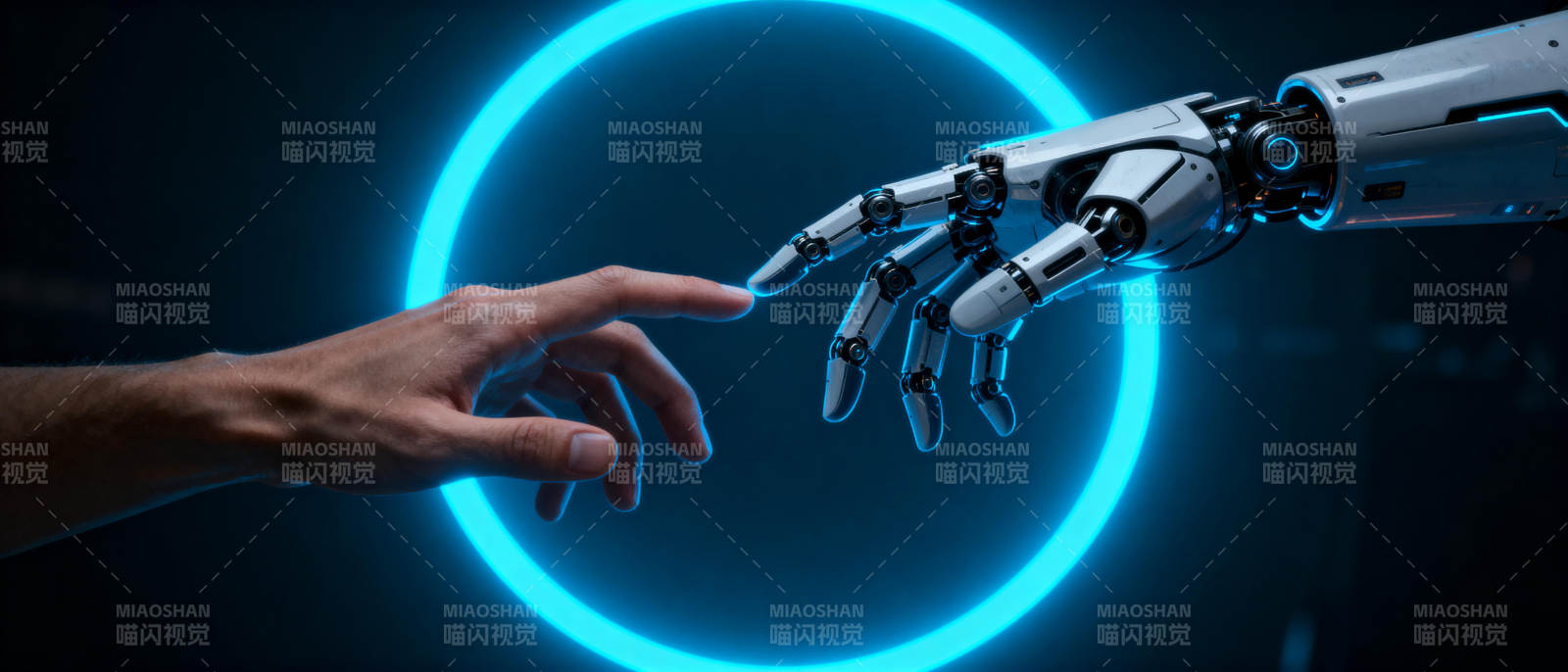 人机触碰未来图片