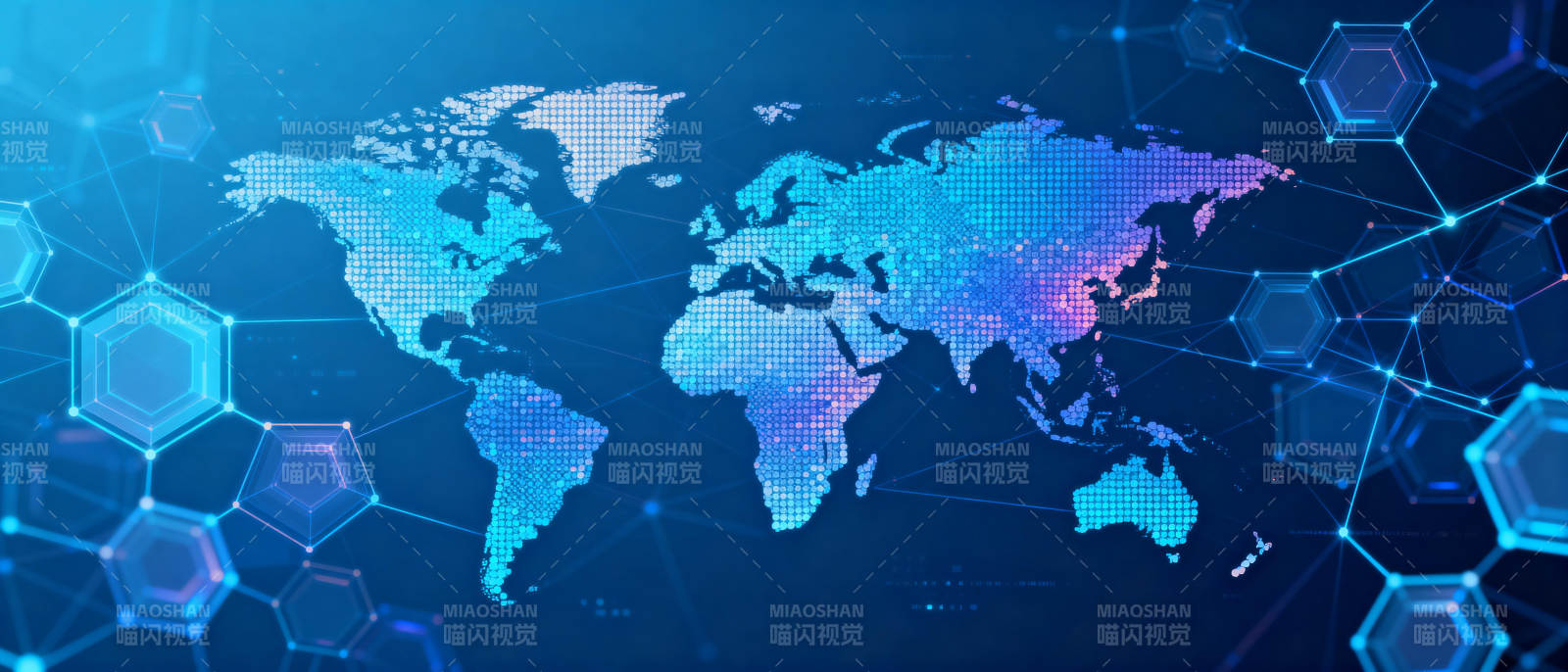 全球网络连接图图片