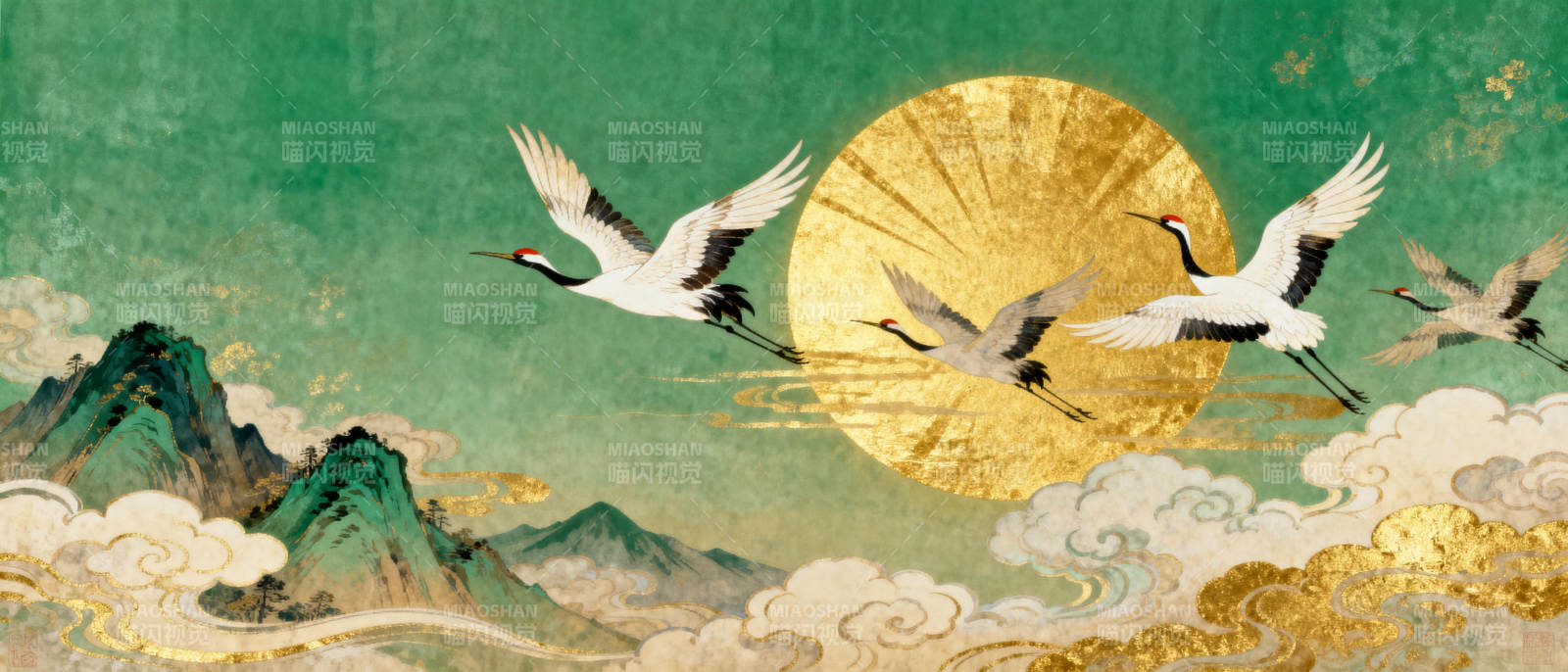 鹤舞金日山云间图片