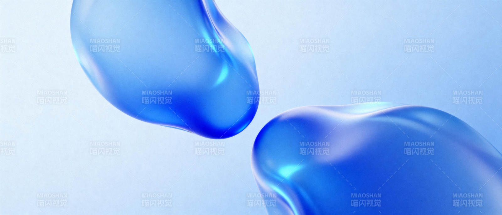 蓝色液滴艺术图片