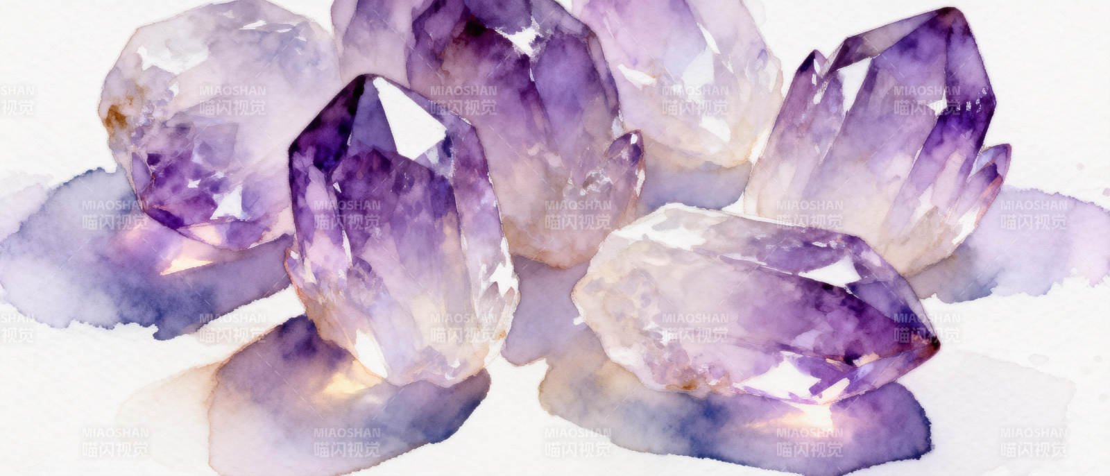 紫水晶晶莹剔透图片