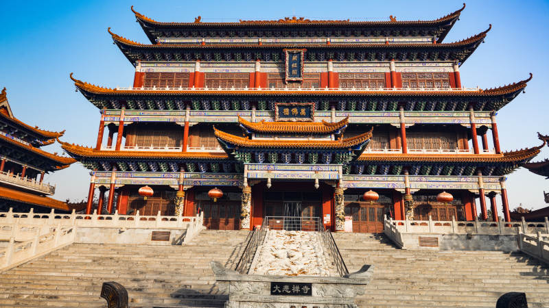 廊坊霸州大悲禅寺古建筑群宏伟壮观图片