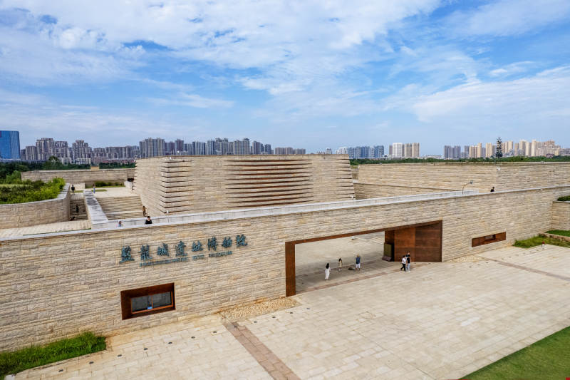 武汉盘龙城遗址博物馆-航拍图片