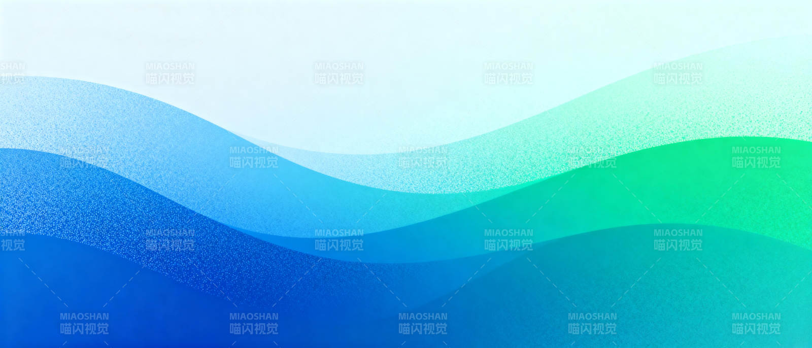 蓝绿波浪渐变图片