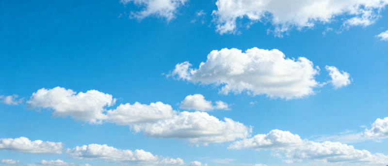 蓝天白云 晴空万里图片