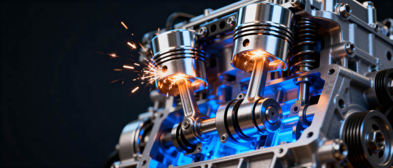 引擎燃烧瞬间图片