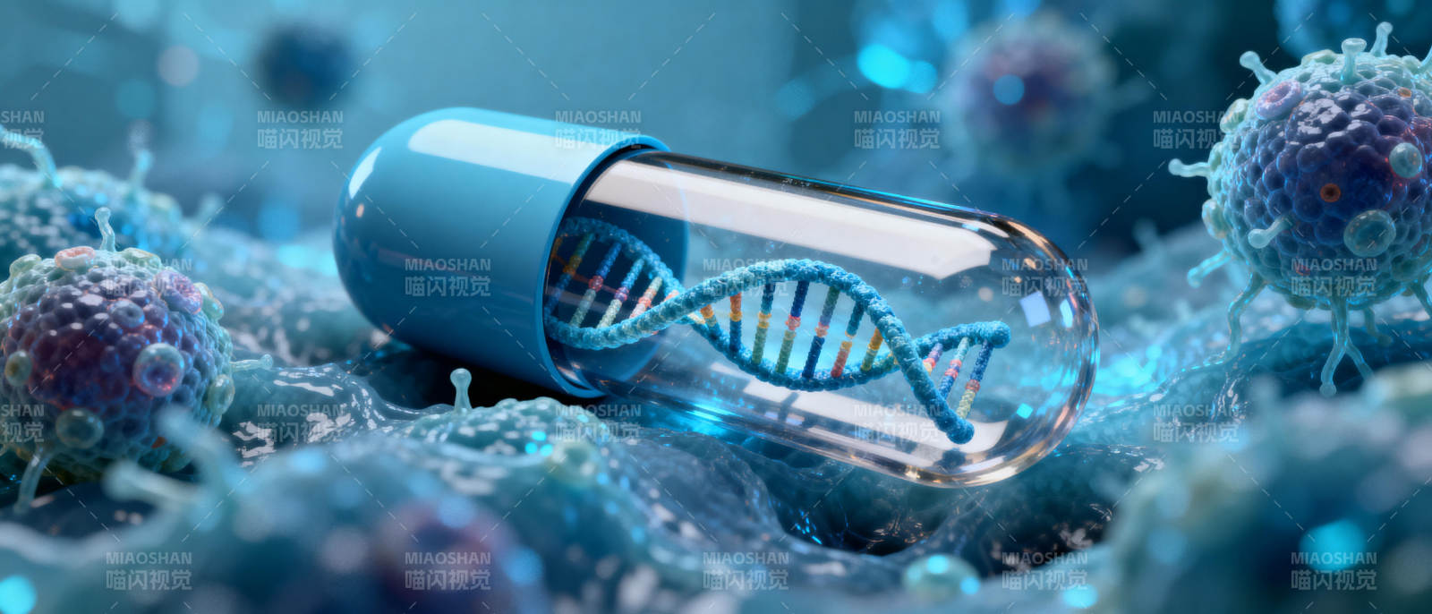 基因胶囊显微世界图片