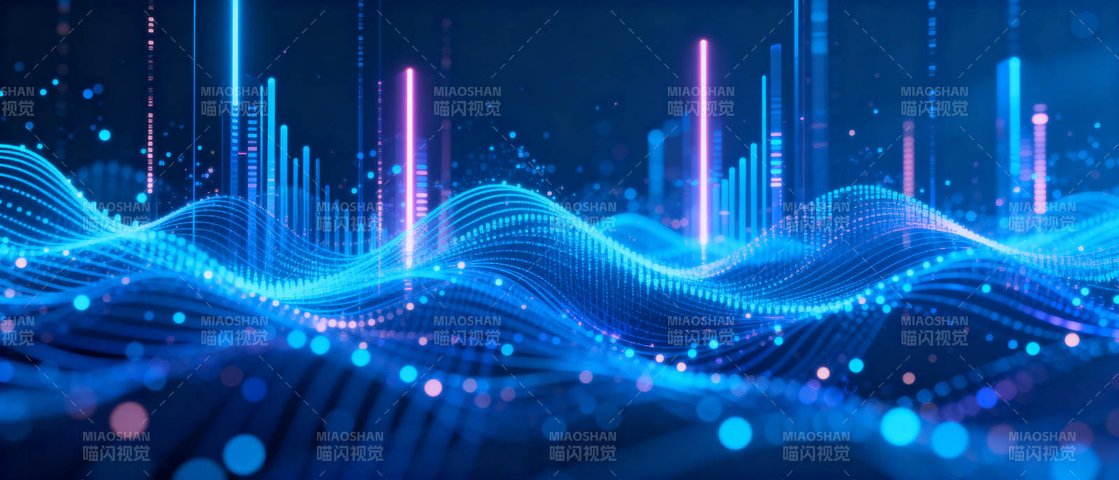 数字波浪未来感图片